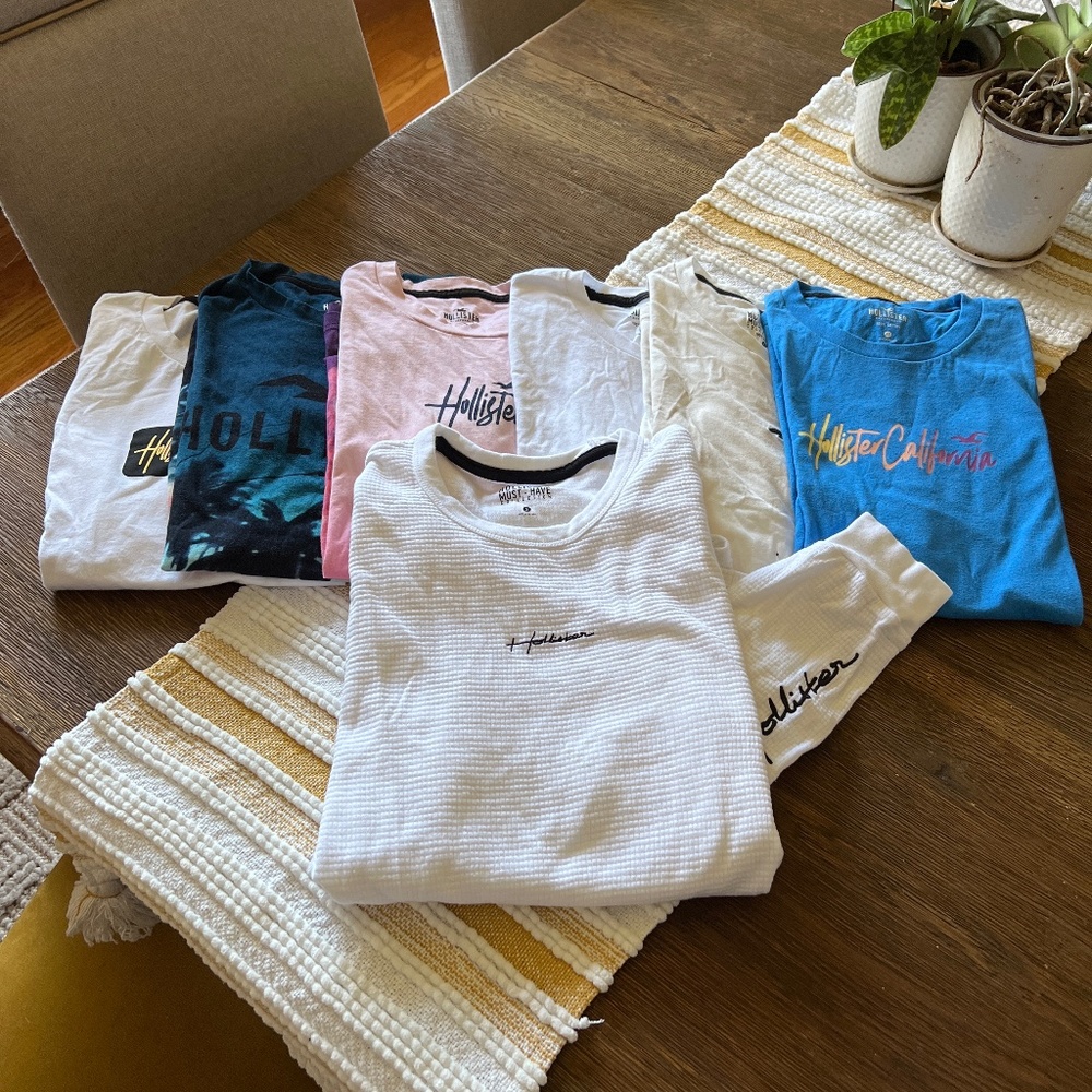 Hollister tshirts +long sleeve